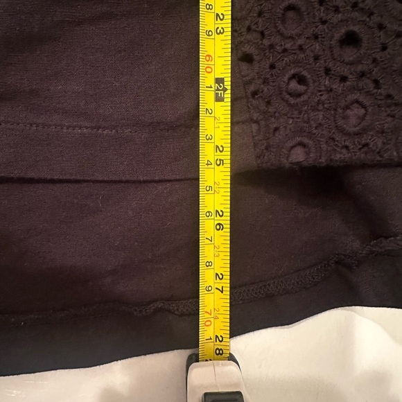 Linen Blend Black Eyelet Lace Zip Up Blend Vest Sz Medium Whimsigoth Romantic - Picture 7 of 8